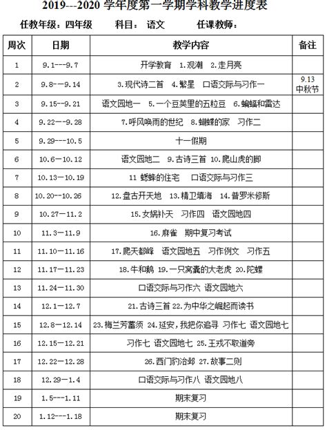 语文的教学工作计划（精选20篇）